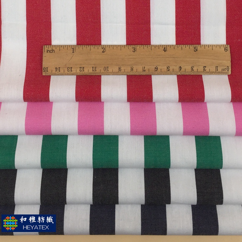 纯棉色织大宽条子布 条距2cm 备同款格子 现货条纹衬衫面料