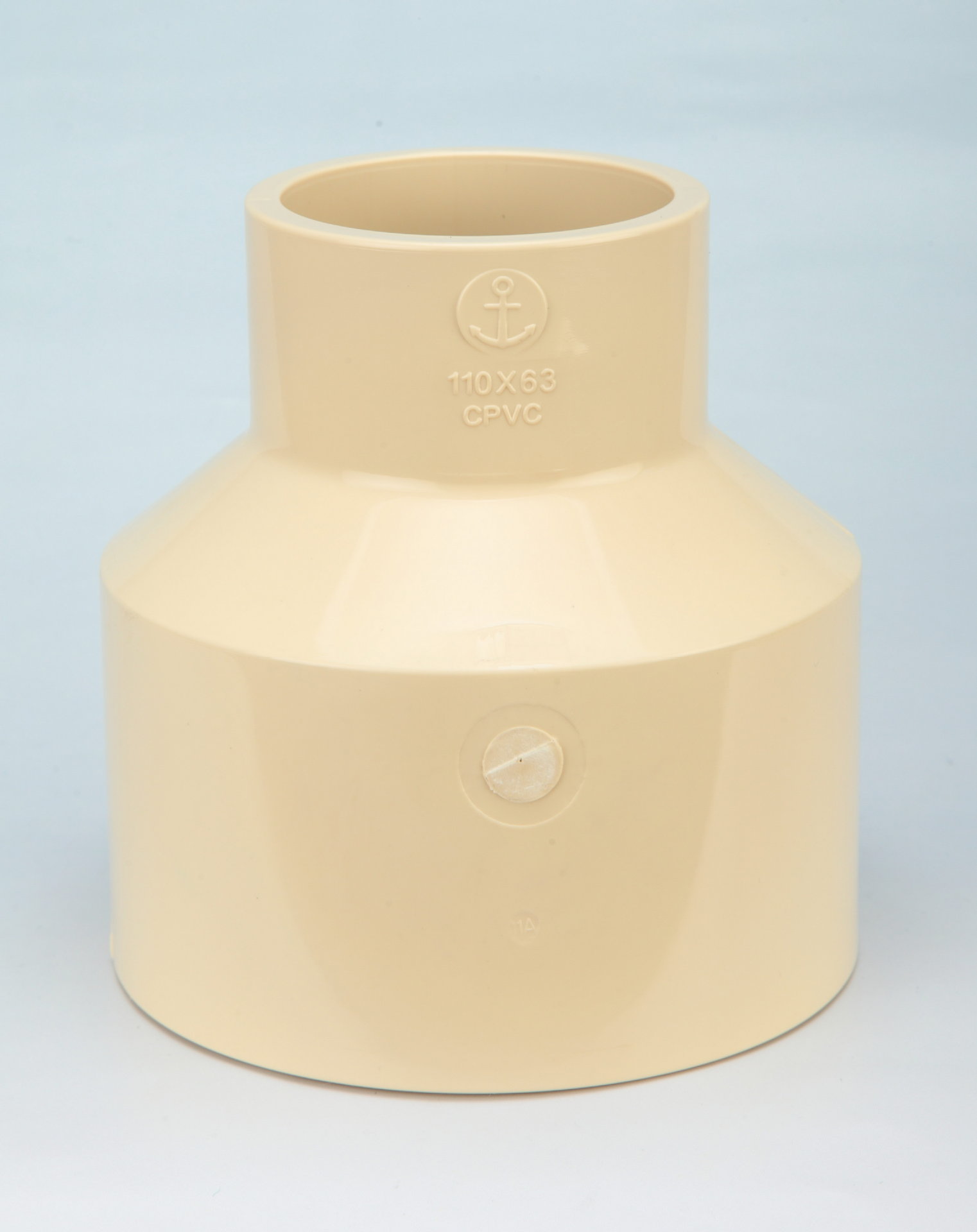 锚牌CPVC大小头/异径直接/国标米黄色给水用管材