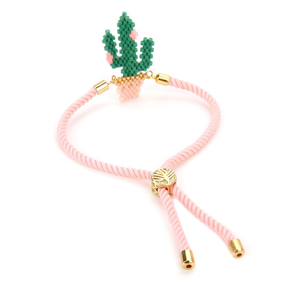 Pulsera Tejida A Mano Con Cuentas Miyuki Cactus Mexicano Cuerda Milano Al Por Mayor De Yiwu display picture 5