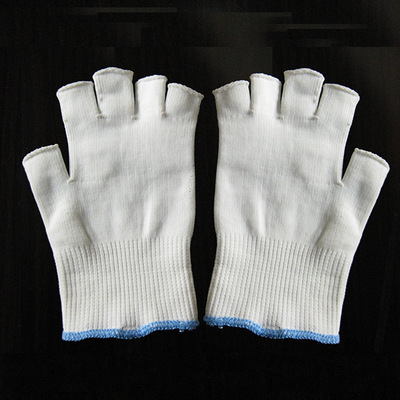 安友手套  进口尼龙 半指设计 防静电手套 防护手套  AY1005|ms