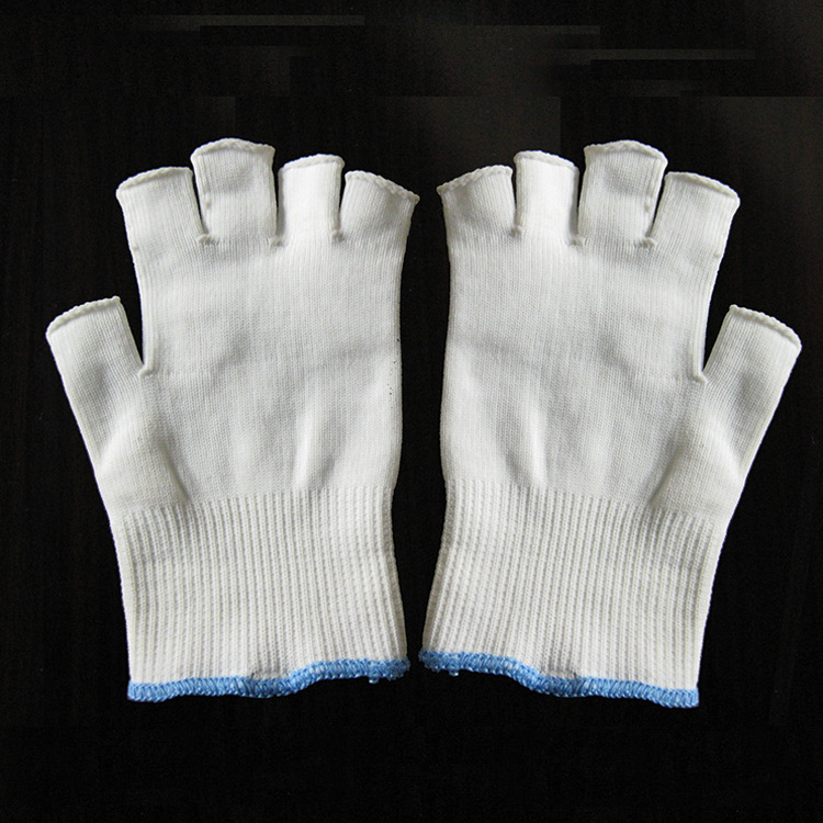 安友手套  进口尼龙 半指设计 防静电手套 防护手套  AY1005|ms