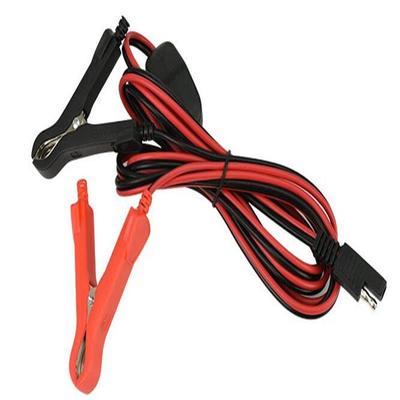 【厂家直销】车载冰箱电瓶连接线 汽车两孔插头带开关电瓶夹鱼夹