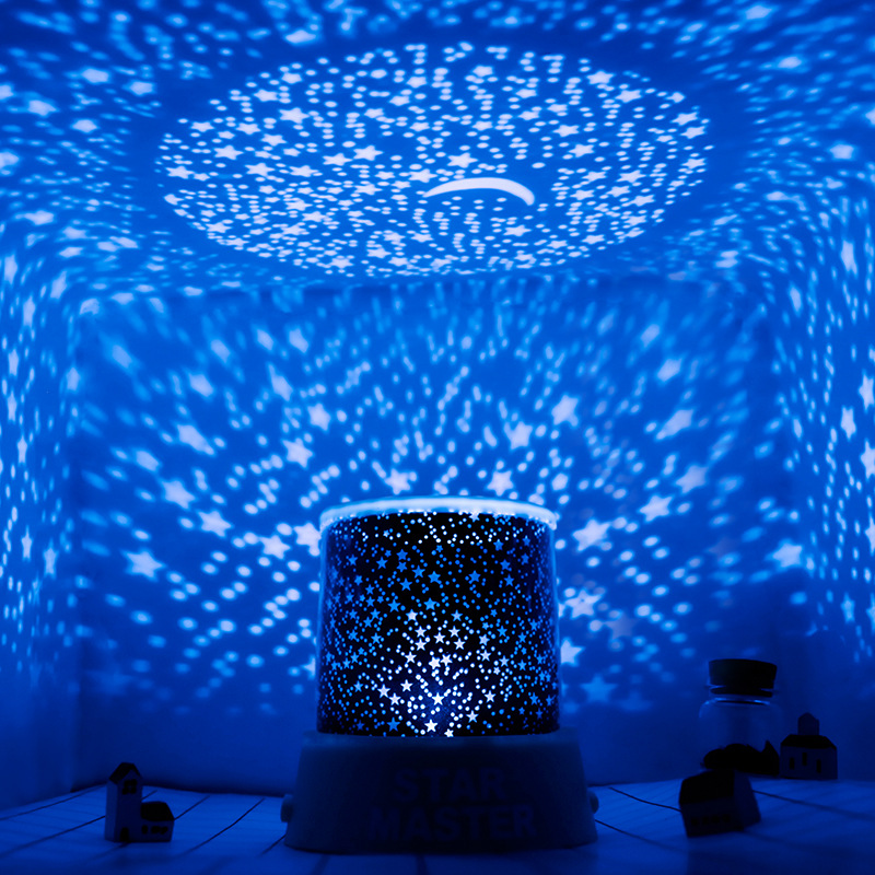 led投影灯星空浪漫旋转充电插电床头灯创意梦幻台灯节能睡眠抖音