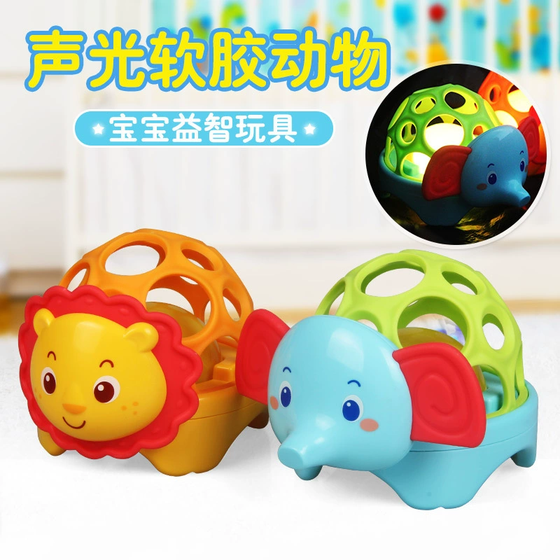 Захват для новорожденного из мягкой резины, beanbag, игрушка, лев, слон