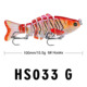 Sinking Multi Jointed lures 8 Colors hard plastic baits Saltwater Sea Bass Swimbait Tackle Gear