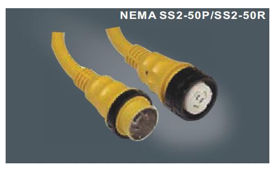美标四芯 游艇插 自锁插 电源线延长线批发 NEMA SS2-50P 煊华