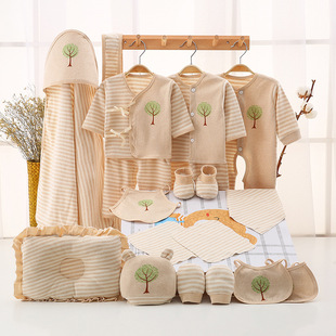 Хлопковый детский комбинезон для новорожденных, летняя подарочная коробка, комплект для матери и ребенка