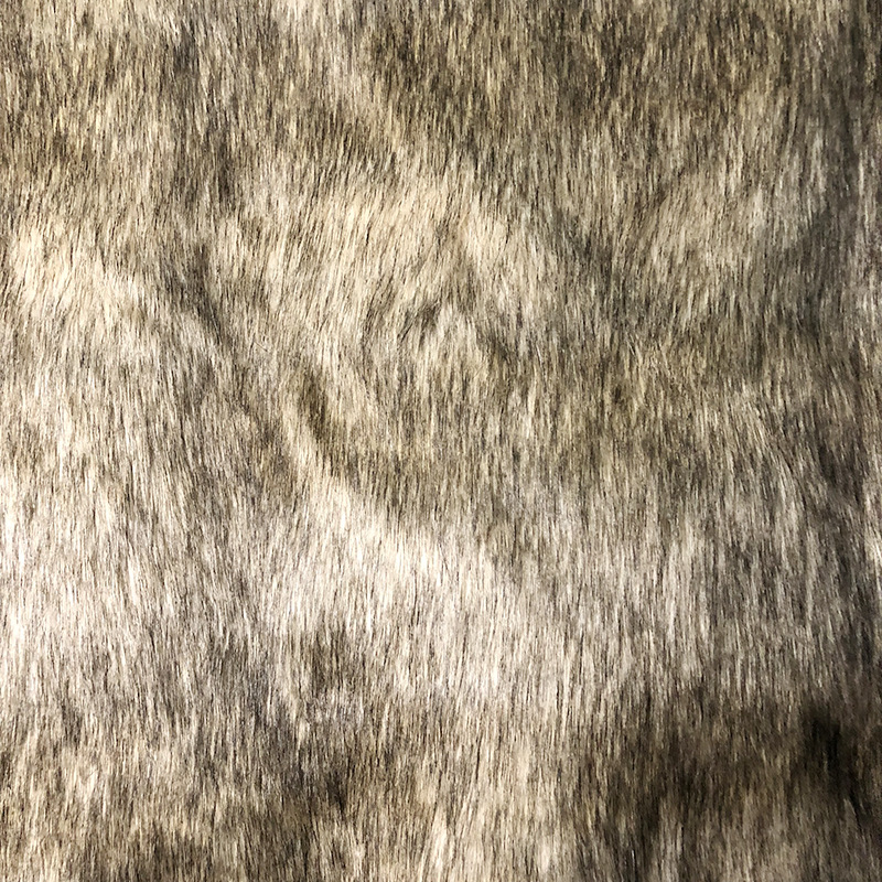 厂家供应 优质提花防貉子毛 秋冬提花貉子毛长毛绒染尖布料暖绒