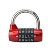 Alphabet lock password lock 5 digits can add logo gym locally wardrobe door password hanging lock English letter password lock