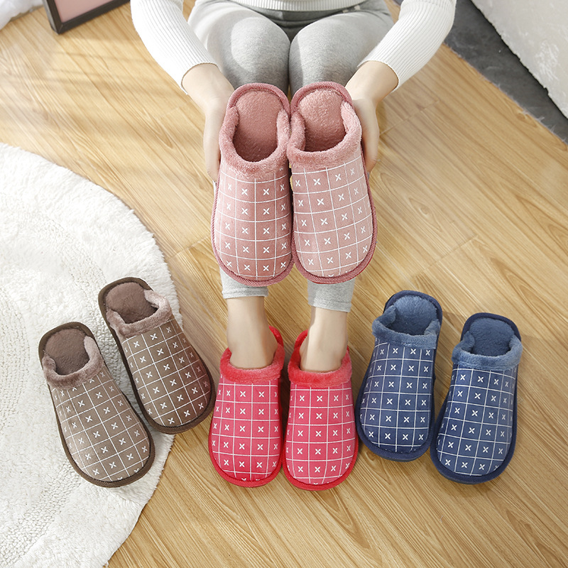 Cotton slippers Autumn and winter new pattern fashion Simplicity keep warm Gongge men and women lovers Home Furnishing Maomao slipper Cotton-padded shoes