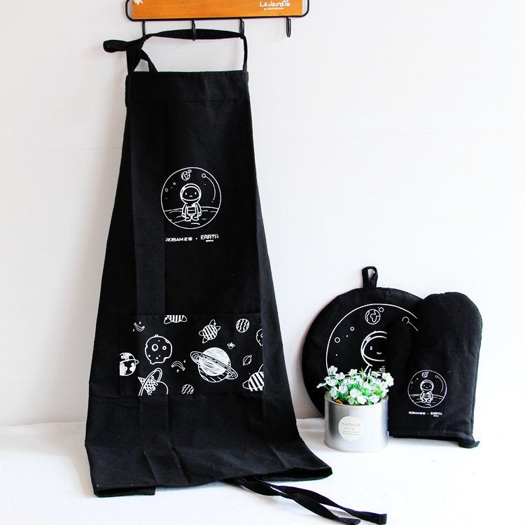 韩版棉麻无袖围裙 防油清洁护衣 厨房家居做饭男女可爱罩衣工作服