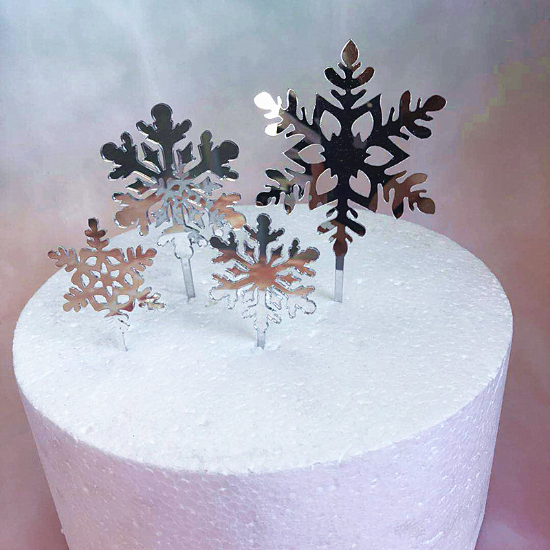 Christmas Snowflake Arylic Family Gathering Cake Decorating Supplies display picture 4