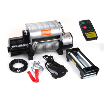 廠家直銷鋁控制盒壹體式12v/24v 13000磅越野車絞盤