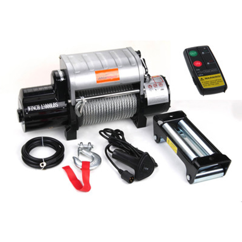 廠家直銷鋁控制盒壹體式12v/24v 13000磅越野車絞盤