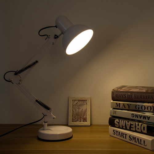American-style iron craft desk lamp with anti-blue light, host tattoo design, student study office gift LED armless desk lamp