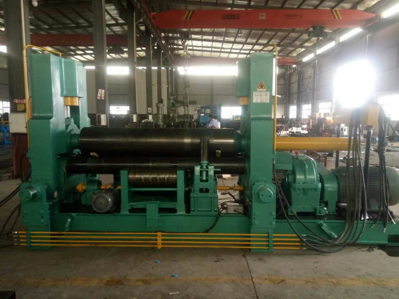 厂家直供上海20*2000带预弯功能全自动液压实心卷板机