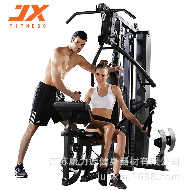 JX-112十人站综合训练器功能综合训多功能力量综合训练器家用组合-阿里巴巴