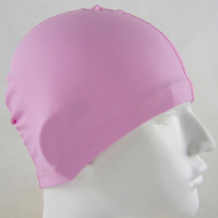 SKU图-新款舒适游泳帽男士女式氨纶PU质大号泳帽游泳装备女