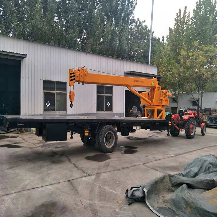 拖拉机改装起重机吊车 拖拉机随车吊 5-10吨拖拉机自卸平板吊车厂