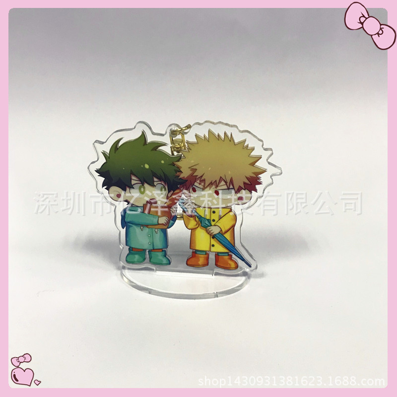 厂家定做双面彩印亚克力立牌 透明卡通创意动漫立座 柯式钥匙扣立