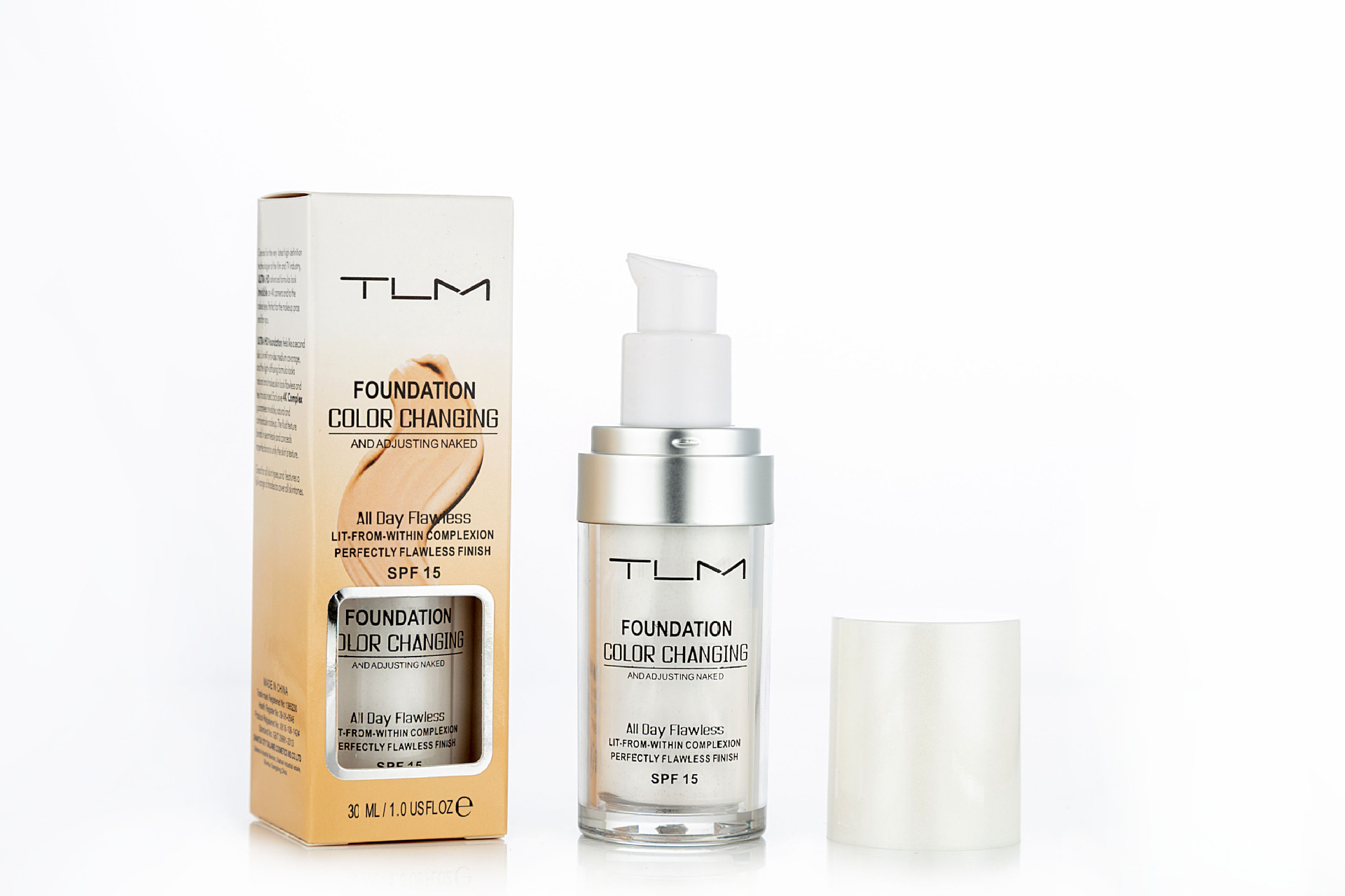 Крем tlm foundation color changing. Тональная основа tlm foundation color changing - 30ml. Tlm color changing. Tlm color changing. Tlm foundation color changing spf 15.