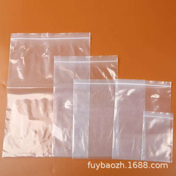 PE夹链袋 透明自封口包装袋 加厚白边封口袋供应 彩印印刷可订