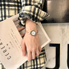 Trend fashionable retro women's watch, metal bracelet, Korean style, wholesale