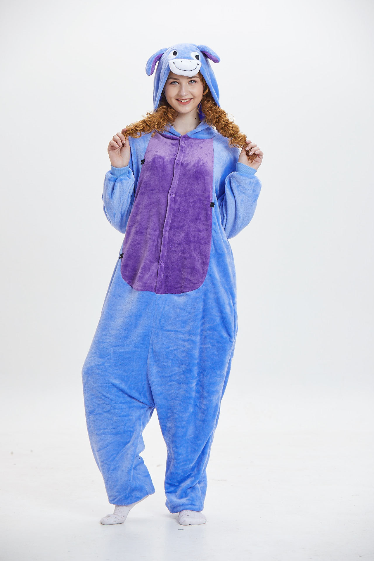 Ainclu Eeyore Donkey Pajamas One Piece Pyjama Animal Suits Costumes Adult  Flannel Cartoon New Onesies Sleepwear - Cosplay Costumes - AliExpress