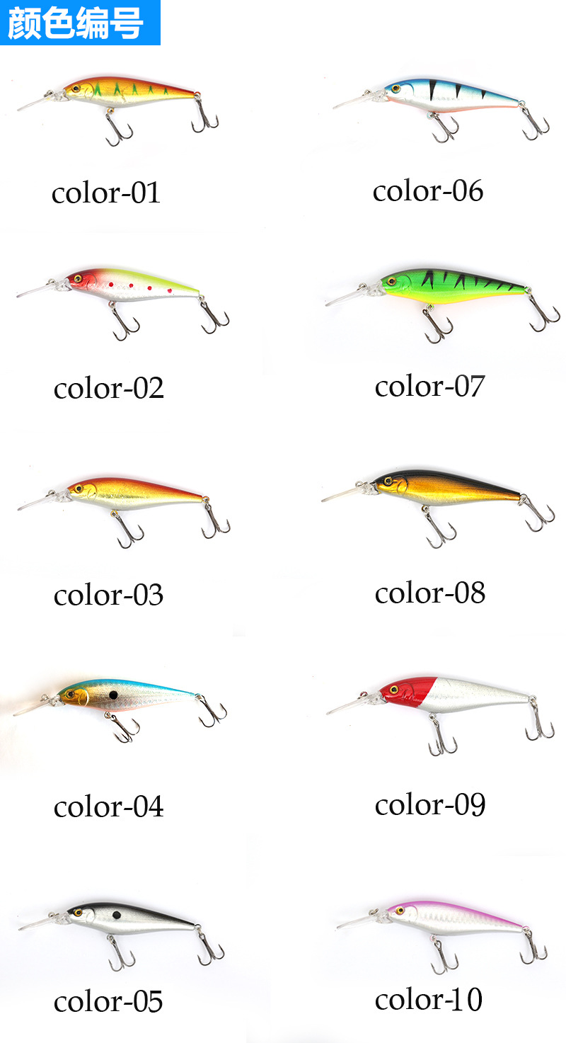 Sinking Minnow Fishing Lures 110mm 10.3g Haed Baits Fresh Water Bass Swimbait Tackle Gear