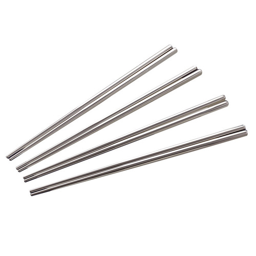 304 Stainless Steel Chopsticks Home Insulated Anti-scalding Square Chopsticks Hotel Chopstick Set Gift Stainless Steel Tableware