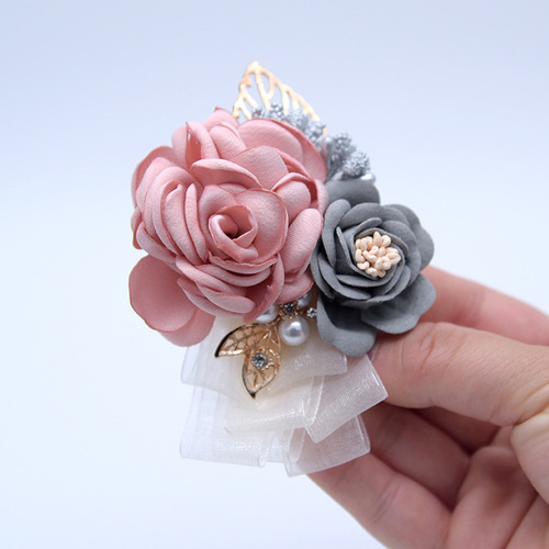Wedding D675 wedding props Korean bride and groom simulated flowers bridesmaids groomsmen corsage small gifts