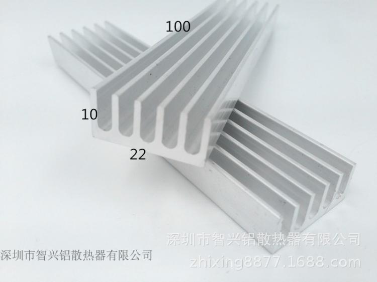 显卡内存条铝合金型材散热片 芯片铝型材散热片铝散热条22*10-100