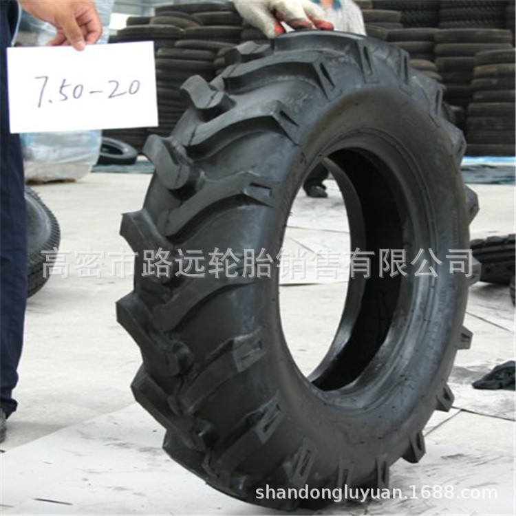 拖拉机轮胎 7.50-20 R-1人字花纹 农用轮胎750-20