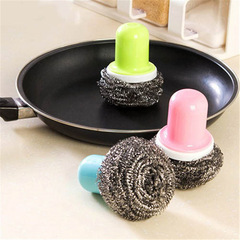 Kitchen cleaning wire brush Japanese handle wire brush stainless steel brush for pots
