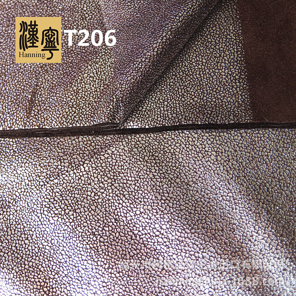 现货 T206 染色磨毛经编麂皮绒细点子烫银服装家纺装饰经典鹿皮绒