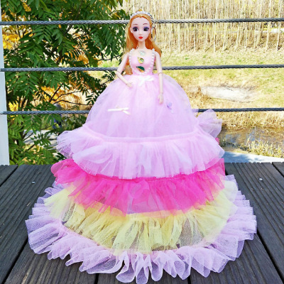 50厘米七彩迷糊婚纱娃娃裙钥匙圈挂件巴比娃娃公仔景点热卖厂