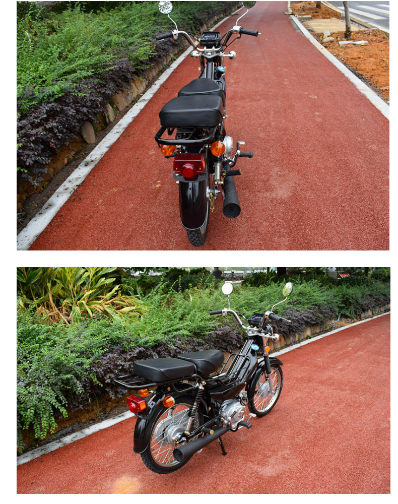The Entire Vehicle Is a Brand New Jialing 70 Two-Wheel Curved Beam Lightweight Fuel-Saving Moped Fuel Chongqing Engine Motorcycle