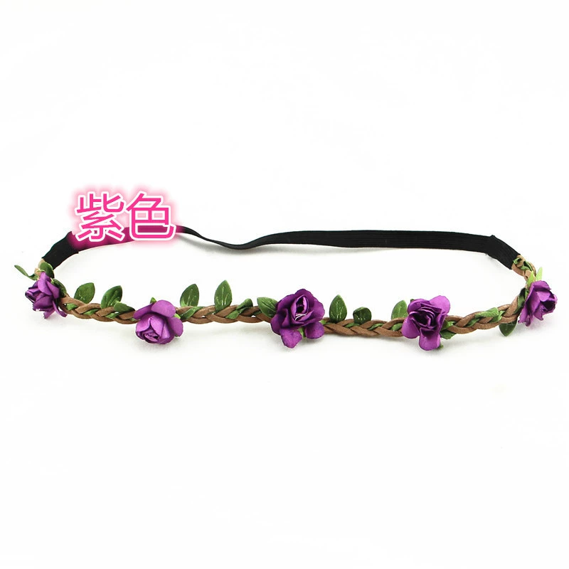 Hair accessory, beach headband for bride, Korean style, boho style, flowered