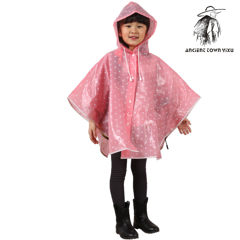 Student raincoat EVA practical school hiking children's Cape raincoat