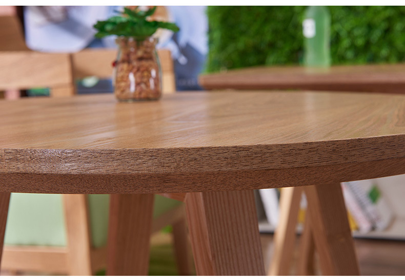 Cafe chair, casual solid wood chair, solid wood negotiation chair