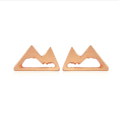 Fashion Personality Earrings Hollow Snow Mountain Earrings Wholesale display picture 23