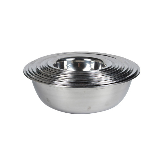 Wholesale stainless steel soup basin, non-magnetic thickened basin, household kitchen canteen soup bowl, vegetable basin, egg beater basin, small basin