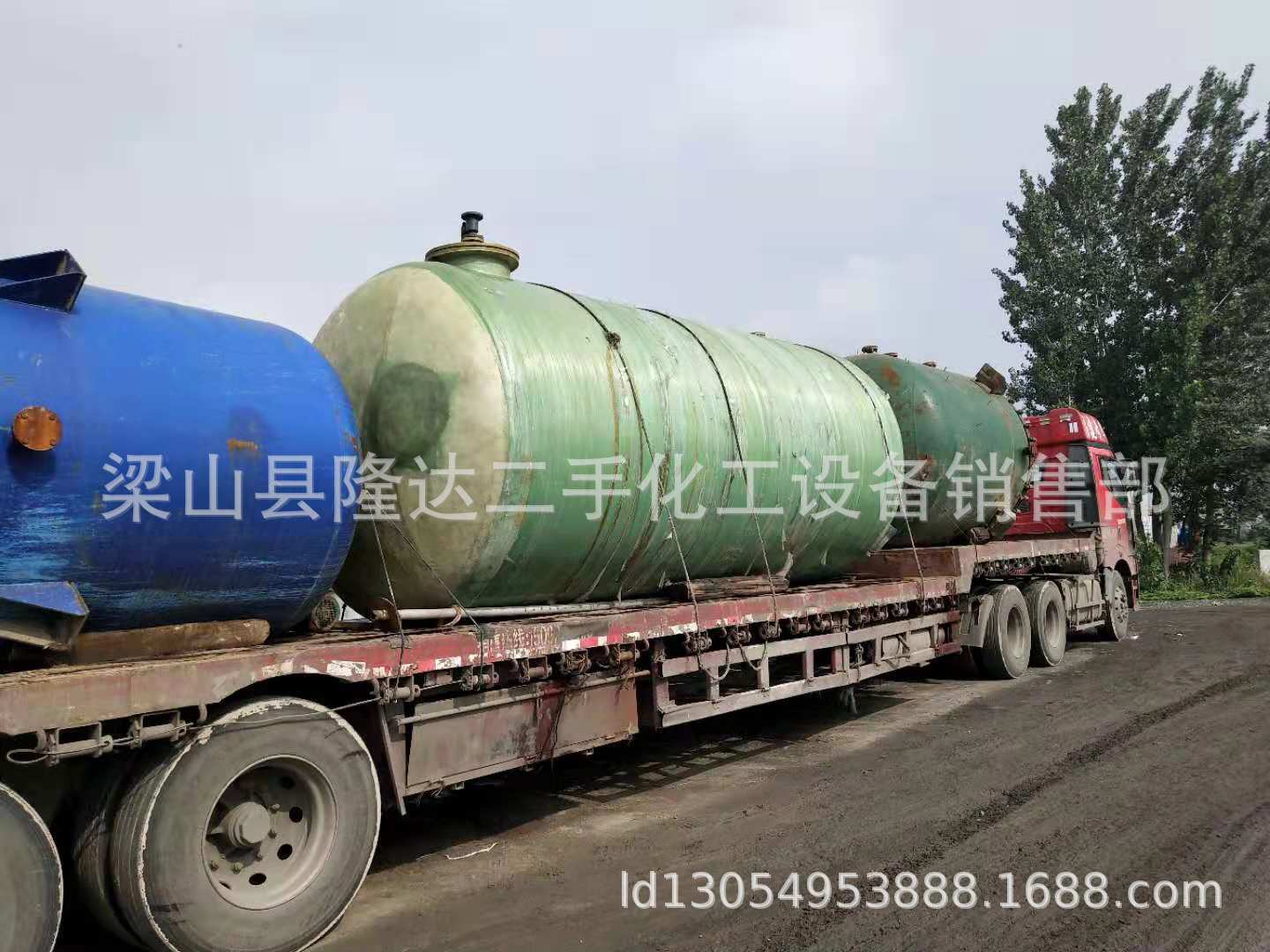 二手玻璃钢储罐，二手玻璃纤维防腐储罐化粪池