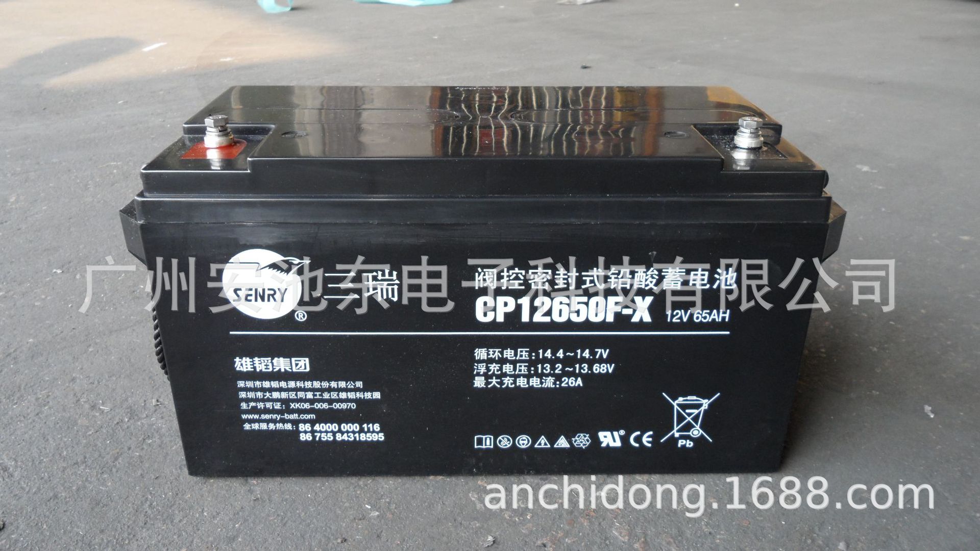 深圳雄韬 三瑞 电池  6FM65  12V65AH