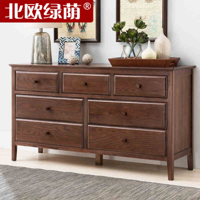 U.S.A Red Oak All solid wood Bucket cabinet Jane America Storage Drawers bedroom furniture TV cabinet factory Direct selling