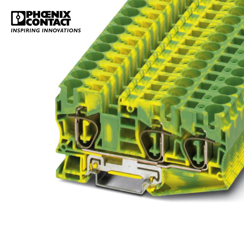 菲尼克斯端子接线端子弹簧接地ST10-TWIN-PE