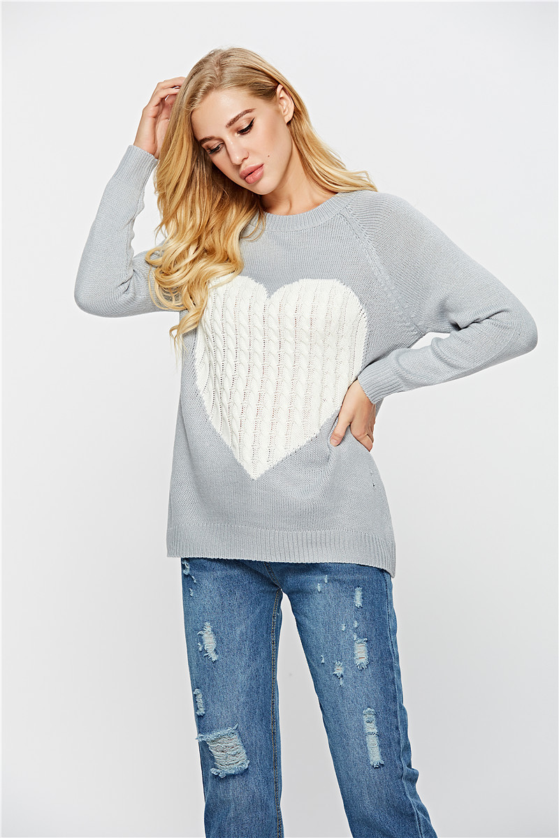 Women's Sweater Long Sleeve Sweaters & Cardigans Hollow Out Fashion Heart Shape display picture 41