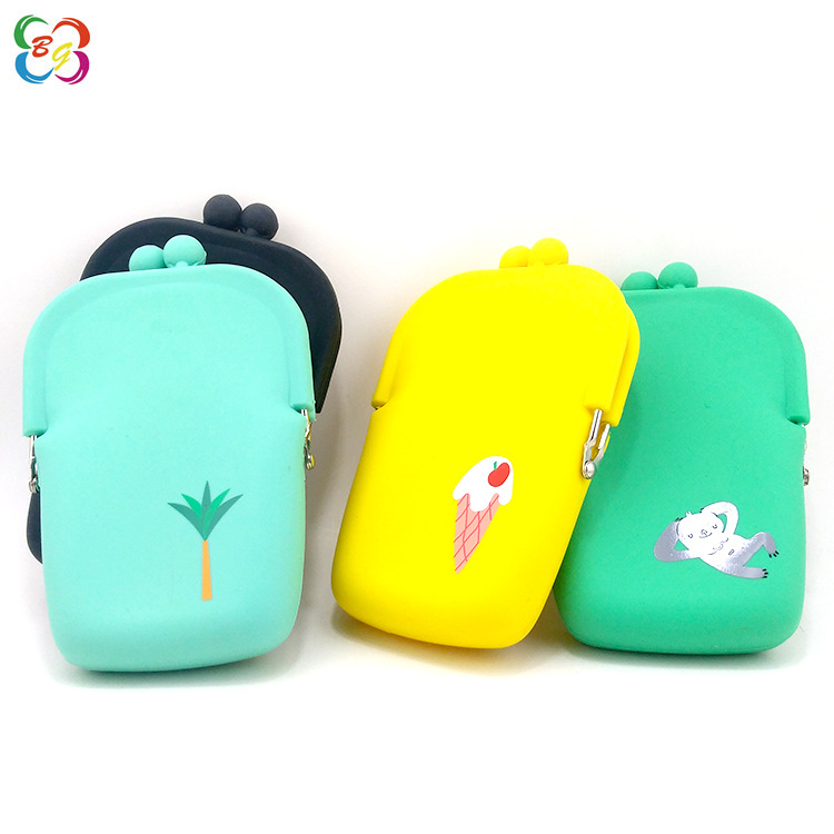 Silicone small shoulder bag, universal wallet for elementary school students
