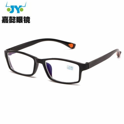 Durable, Unbreakable, and Drop-Resistant Student-Grade Finished Replacement Myopia Glasses with TR Frame and Coating