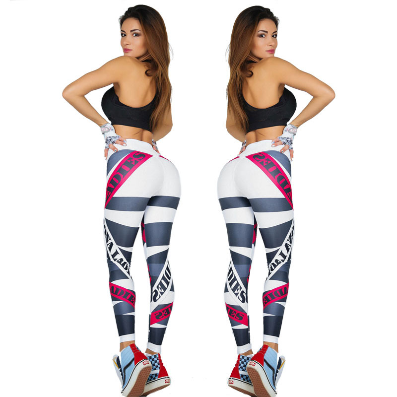 Movement Yoga Pants Paige Elastic force Printed pants Ninth pants Europe and America Hip Tight fitting Self cultivation Show thin